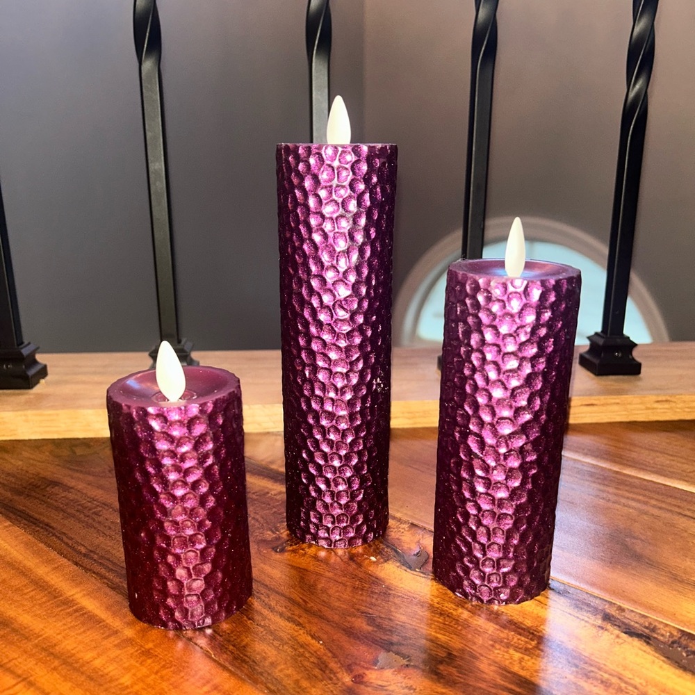 luminara flameless candles set of 3